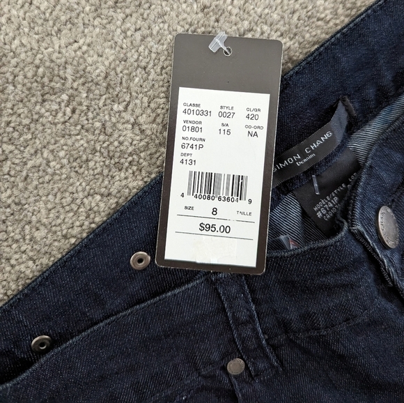 LAURA petites Simon Chang denim pants size 8 BNWT - Picture 4 of 10